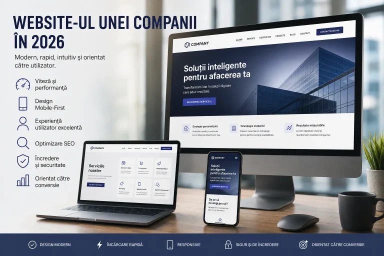Cum ar trebui să arate website-ul unei companii în 2026? 11 principii esențiale de web design Cum ar trebui să arate website ul unei companii în 2026
