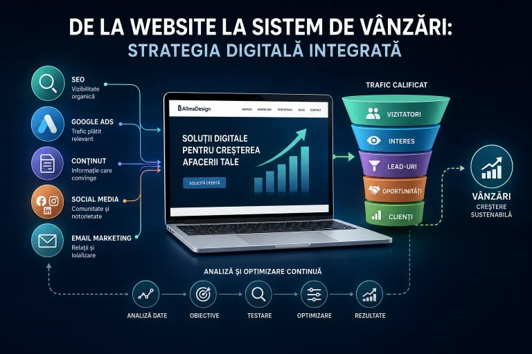 De la website la sistem de vânzări