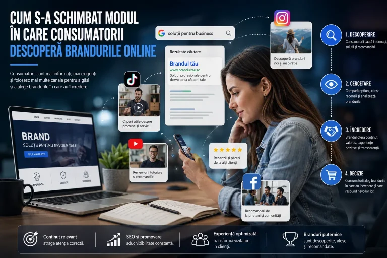 Descoperirea brandurilor online: cum s-a schimbat comportamentul consumatorilor descoperirea brandurilor online