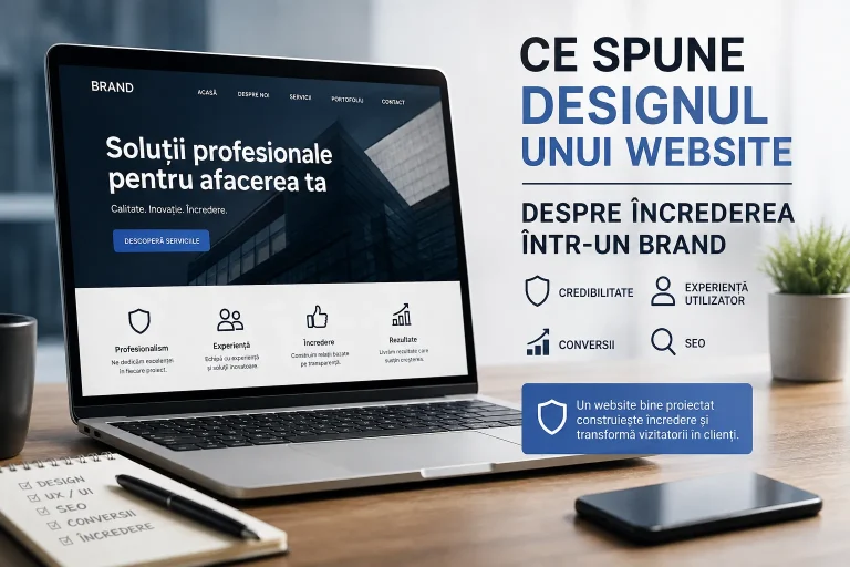 design website și încrederea în brand