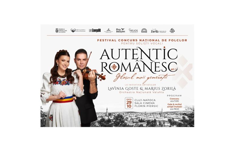 Se caută noile voci ale folclorului românesc. Lavinia Goste și Marius Zorilă vă invită la Festivalul-Concurs Național „AUTENTIC ROMÂNESC”